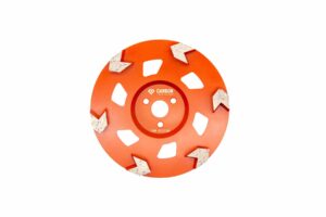 180mm (7") (S-Type) 6 Segment 16# Arrow Cup Wheel, Medium Bond, 22.23mm Centre
