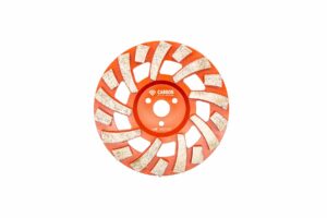 180mm (7") (S-Type) 18 Segment, Coarse 30# Cup Wheel, Medium Bond, 22.23mm Centre