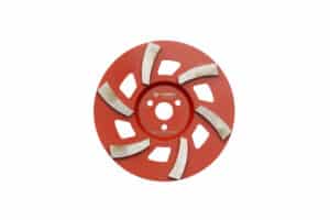 180mm (7") (S-Type) 6 Segment, Medium 50/60# Cup Wheel, Medium Bond, 22.23mm Centre